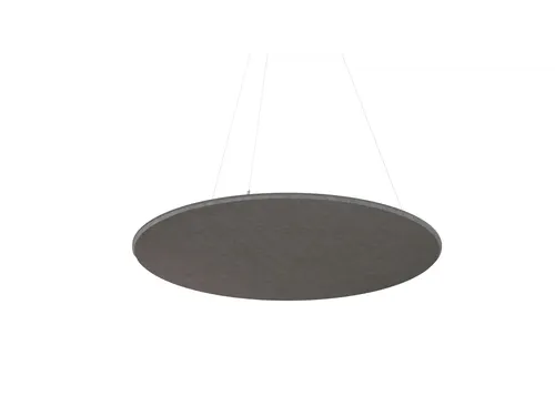Akoestisch PET-vilt rond plafondpaneel Ø120cm Donkergrijs