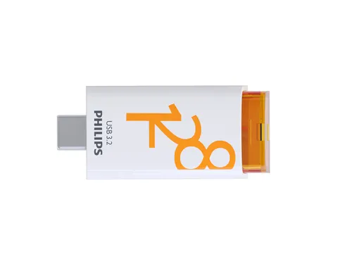 USB stick 3.2 Philips Click USB-C 128GB oranje