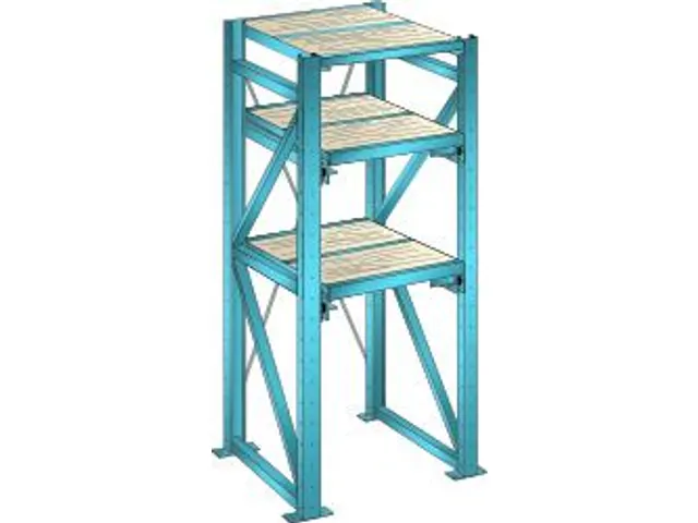 uittrekstelling voor zware lasten,HxBxD 2000x890x860mm,vaklast 1000kg