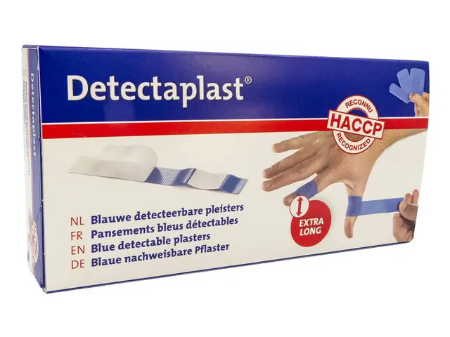 Detectaplast 8147 Pleister waterafstotend blauw 120x20mm 100 Stuks