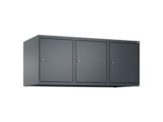 opzetkast,v. locker,3vak.,vak B 400mm,HxBxD 500x1200x500mm - 2