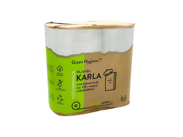 Keukenrollen 100% recycled 3-laags 100% CO2 Neutraal Doos 36 Rol