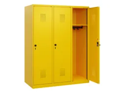 schoollocker,HxBxD 1530x1200x500mm,3vak,vak B 400mm,draaigrendel