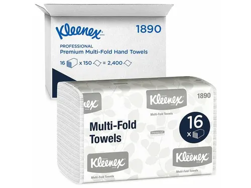 Kleenex 8201890 Handdoek Multifold 1-laags wit 235x23cm 16x150st