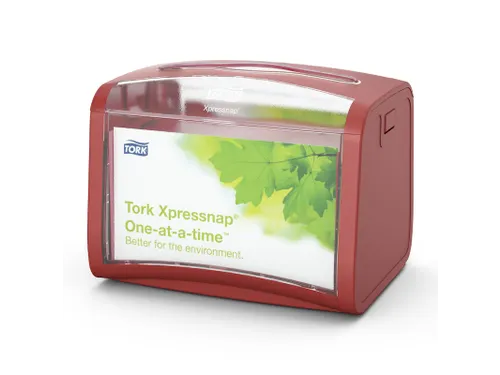 Tork 272612 Xpressnap Tabletop Napkin Dispenser Rood
