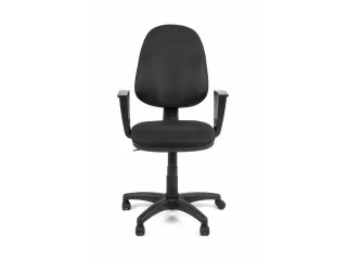 Bureaustoel EN1335 Linea Tiger 01 zwart/zwart met armleuning - 2