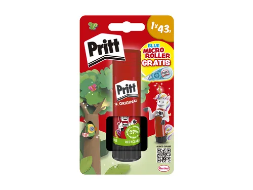 Lijmstift Pritt Stick 43 gram + gratis correctieroller