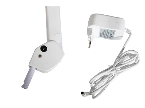 Loeplamp LED MAULsource Dimbaar met tafelklem Wit