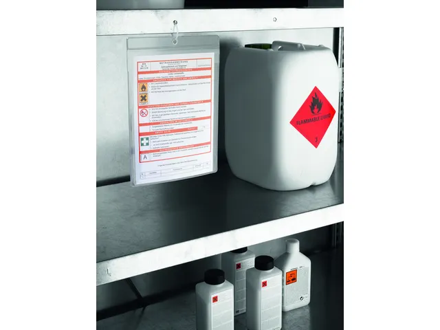 Documenthoes Durable A4 met ophangoog transparant 10 stuks