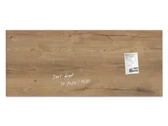 Glasmagneetbord Sigel Artverum 130x55cm Natural Wood