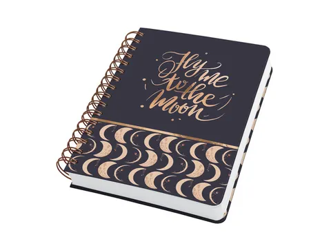Notitieboek Jolie A5 spir. MOONLIGHT MELODY punt-gelijnd 240pag 120gr