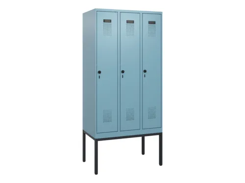 schoollocker,HxBxD 1950x900x500mm,3vak,vak B 300mm,draaigrendel