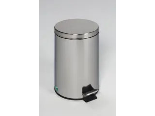 RVS pedaalemmer,5l,HxØ 285x205mm,binnenbak kunststof,romp gepolijst - 1