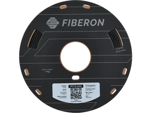 Polymaker Fiberon PETG-ESD Filament 1,75 mm Black 0,5 kg