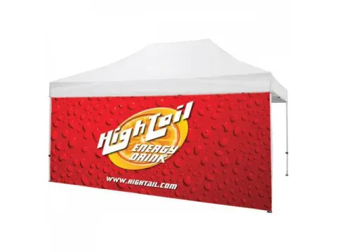 Wand voor Tent Alu 3x6 meter met Eigen print Enkelzijdig Buitenzijde