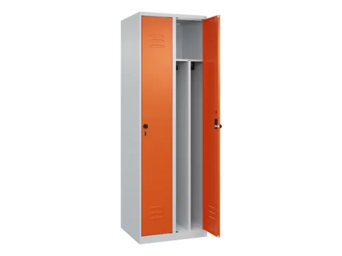 locker voor scheiding van kleding,HxBxD 1850x600x500mm,2vak
