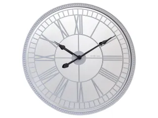 Spiegelklok - 56cm - Stille wandklok - Landelijk - Wit - NeXtime - "Cl - 3