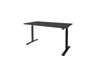 Dextro Basic Zit-sta Bureau Elektrisch 180x80 houtprint schaduw zwart - 1