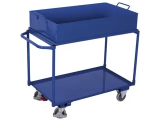 Tafelwagen 250kg 1000x600mm 2 Etages Opvangbak 120l Staalplaat - 3