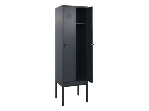locker,HxBxD 2120x600x500mm,2vak,vak B 300mm,draaigrendel