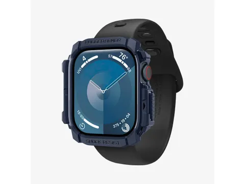 Spigen Rugged Armor Hoes Marine Blauw Apple Watch 10 42mm