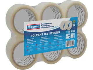 Donau Solvent verpakkingstape PP 48mmx60m 42 micron transparant - 6