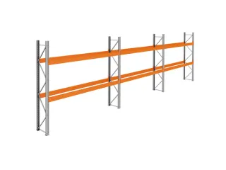 palletstelling,basis+2xaanbouw,HxBxD 3360x11200x750mm,vakl. 3400kg - 1