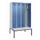 locker met bank,voor scheiding van kleding,HxBxD 2120x1200x815mm,4vak