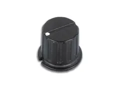 Knop (Zwart Met Witte Punt 24.5mm/6mm)