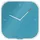 Wandklok Leitz Cosy blauw glas
