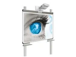 Projectiebord 128x201cm kolom Extraflat mat wit touch finger