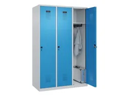 locker,HxBxD 1850x1200x500mm,3vak,vak B 400mm,draaigrendel