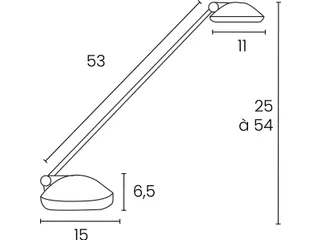 Joker oceanis bureaulamp LED blauw - 3