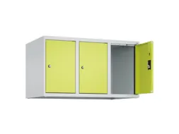 opzetkast,v. locker,3vak.,vak B 300mm,HxBxD 500x900x500mm,cilinderslot