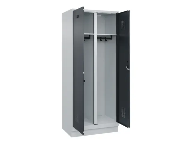 locker voor scheiding van kleding,HxBxD 1950x800x500mm,2vak