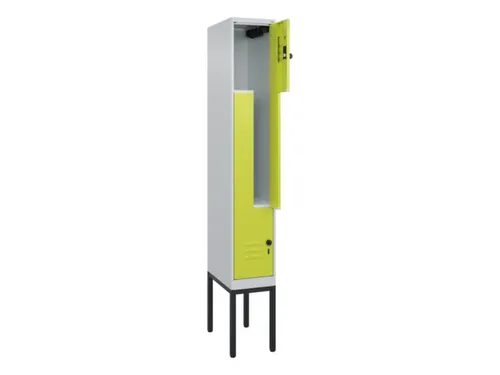 Z-garderobekast,HxBxD 2120x300x500mm,vak B 150/300mm,draaigrendel