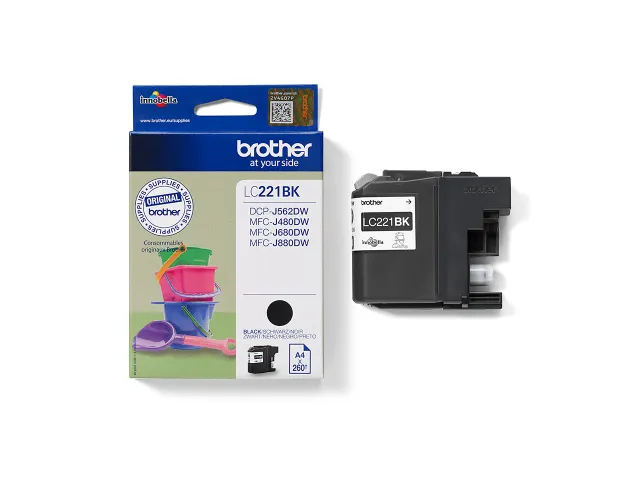 Inktcartridge Brother LC-221 zwart