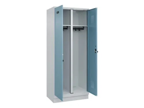 locker voor scheiding van kleding,HxBxD 1950x800x500mm,2vak