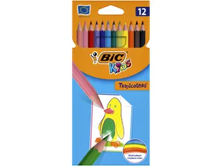 Kleurpotloden BicKids Tropicolors assorti blister à 12 stuks - 1