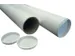 Verzendkoker CleverPack A1 650x50x1.5 met doppen wit pak à 20 stuks
