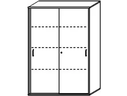 Schuifdeurkast 1540X1000X430Mm Romp Onyxgrijs Decor Front Onyxgrijs