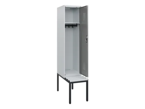 locker met bank,HxBxD 1950x400x815mm,1vak,vak B 400mm,cilinderslot