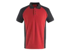 Mascot Bottrop polo, rood/zwart, maat M, per stuk