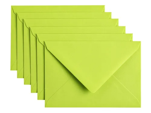 Envelop Papicolor C6 114x162mm Appelgroen gegomd