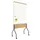 Whiteboard Rocada Natural 100x120cm wit mobiel 2-zijdig melamine magne