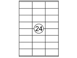 Etiket Quantore 70x36mm wit 2400st