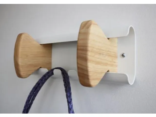Unilux Wandkapstok Aurora Wit Beukenhout 2 haken