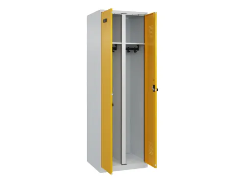 locker voor scheiding van kleding,HxBxD 1850x600x500mm,2vak