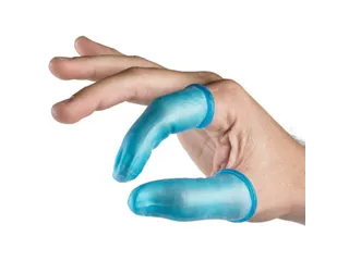 Detectaplast vingertop rubber blauw - 2