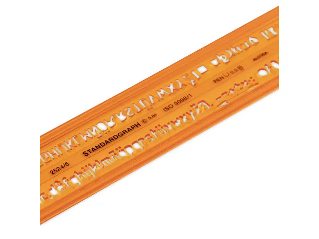 Gabarit de lettres Standardgraph profil H écriture moyenne type B 5 m